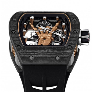 <span class=keywords><strong>Montre</strong></span> mécanique pour homme de luxe en édition limitée, haut de gamme, en fibre de carbone, mouvement squelette Devil's Hand, résistante à l'eau - Product Image 2