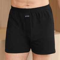 Caleçon tissé pour homme 3XL Sous-vêtement décontracté élastique ample en coton Vente en gros Culotte jetable avec logo à la taille pour homme