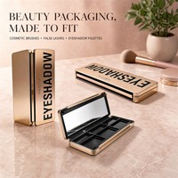 Boîte en métal vide personnalisable pour fards à paupières, en fer blanc, prête à remplir, palette cosmétique, vente en gros d'usine OEM