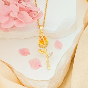 Collar con Colgante de Tulipán de Cobre 2026 - Cadena con Dije de Flor de Tulipán Personalizable, Joyería al por Mayor para Mujer - Product Image 4