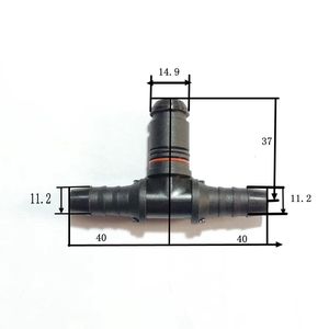 Raccord rapide pour tuyau de frein pneumatique en caoutchouc 12 mm pour camions et remorques lourds - Product Image 1