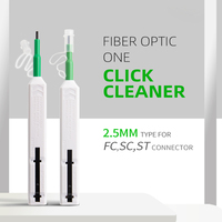 Stylo de nettoyage de fibre optique 2,5 mm à un clic pour connecteurs SC FC ST et adaptateurs de ferrule – 800 nettoyages – Outil de nettoyage des extrémités de fibres optiques