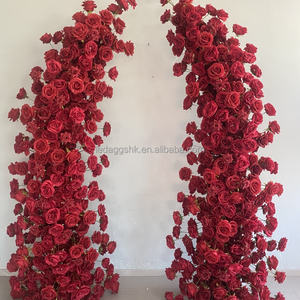 LEDA Décoration de mariage extérieure, arrangement floral artificiel en forme d'arche brisée pour événements de mariage - Product Image 3