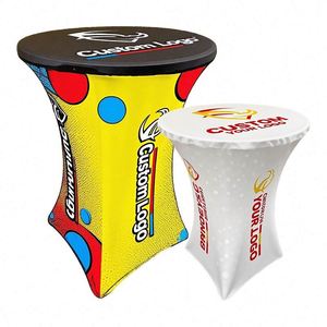 32X43 Inch Spandex Cocktail Table Covers Events Cocktail Table Cloth Bar Table Cocktail 60 Cover - Product Image 1