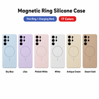 Coque de téléphone magnétique en silicone tendance pour Samsung Galaxy S24 Ultra, protection contre les chutes, anti-rayures, design fin et anti-poussière, MQQ 100 pièces