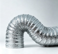 Tuyau de ventilation flexible à double couche en aluminium haute performance pour les systèmes de ventilation et de climatisation HVAC