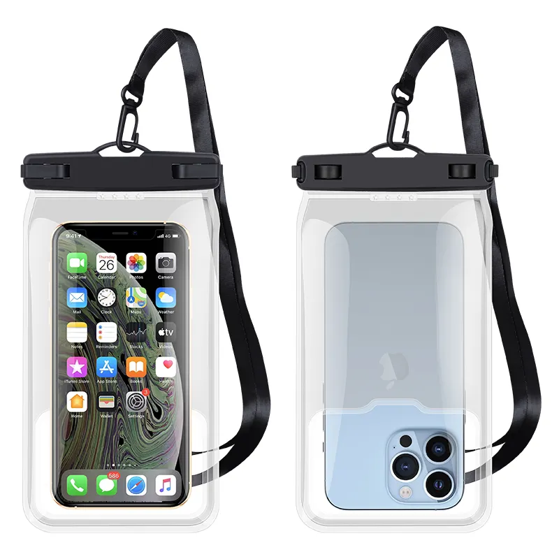 उच्च गुणवत्ता TPU निविड़ अंधकार फोन थैली IPX8 तैरता निविड़ अंधकार सेल फोन बैग के लिए तैराकी आउटडोर