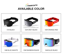 Lunettes de sport polarisées avec logo personnalisé, mousse pour aération, photochromiques, pour le ski et le snowboard, avec protection UV400