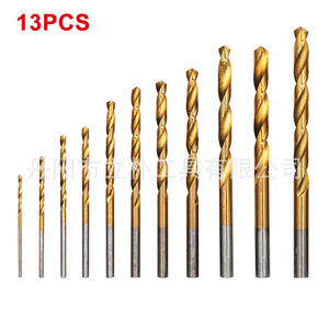 Hss Twist <b>Drill</b> <b>Bit</b> Set 1 To 10 Mm Gold Finish Metal Drilling Tools - Product Image 4