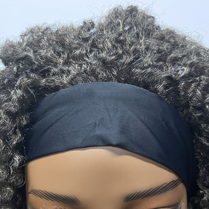 Peluca de Pelo Sintético con Diadema de Seda de Hielo sin Pegamento, Rizada Afro, Resistente al Calor, para Mujeres Negras Africanas, 18 Pulgadas - Product Image 4