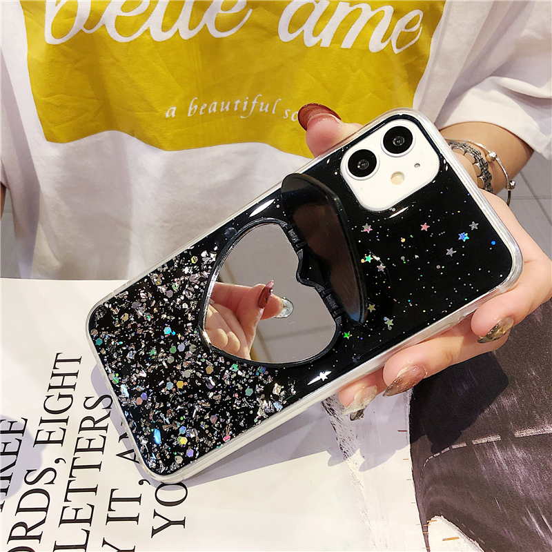 <strong>2026</strong> New Arrivals 17ProMax Protective Housing Love Mirror Bracket Phone Case for <strong>iPhone</strong> 11 Case Girls Covers for <strong>iPhone</strong> 8 Plus