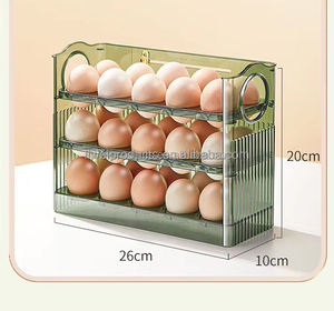 Scatola di immagazzinaggio automatico per <span class=keywords><strong>uova</strong></span> a Flipping automatico supporto <span class=keywords><strong>in</strong></span> <span class=keywords><strong>plastica</strong></span> per <span class=keywords><strong>porta</strong></span> laterale del frigorifero grande capacità Organizer per <span class=keywords><strong>uova</strong></span> da cucina - Product Image 4