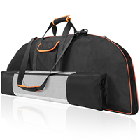 Étui souple et léger en nylon pour arc composé, multifonctionnel et respirant, avec poche pour flèches et sangles de sac à dos, compatible avec les arcs de 19x45 pouces