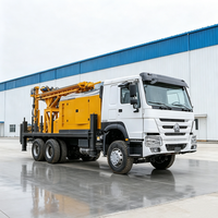Foreuse pneumatique diesel montée sur camion pour puits d'eau, machine de forage de puits pour forage à la boue et à l'air