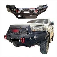 Pare-chocs avant en acier Armando pour Hilux Revo 2015-2020, accessoires de voiture 4x4 avec éclairage LED, support de treuil, pare-chocs de voiture