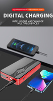 Ensemble d'outils de voiture de démarreur de saut de voiture de mini voiture portable 6000mah avec booster de batterie de voiture automatique mince de démarreur de saut avec powerbank d'urgence