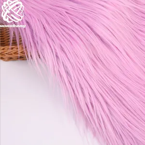 China Manufacturer 80% Acrylic Long Pile Wholesale Faux Fur Fabric For Garment Bag Toy
