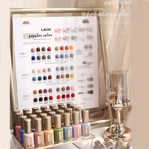 Ensemble de vernis à ongles en gel de 66 couleurs, 15 ml, écologique, sans odeur, gel à ongles qui s'enlève par trempage, UV LED, kit de vernis à ongles de couleur pour salon de manucure - Product Image 1
