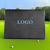 Tente gonflable imprimée portative de clôture de simulateur de golf d'écran d'impact de golf pour le sport extérieur de club de golf