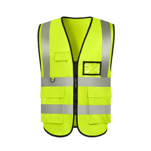 عالية الوضوح شعار مخصص الرجال عامل الأمن عمال البناء الصناعي مرحبا فيس العمل عاكس سترة السلامة - Product Image 1