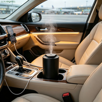 Diffuseur d'aromathérapie pour voiture en métal, nébuliseur à froid sans eau, démarrage et arrêt intelligents, diffuseur d'arômes 2000mAh ODM