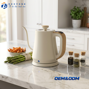 Hervidor de Café Eléctrico Digital de 1.0L con Boquilla de Cuello de Cisne, Pantalla de Temperatura en Tiempo Real y Función para Mantener Caliente - Product Image 1