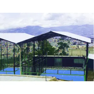 屋根付きゴールドサプライヤーカスタマイズ屋外屋内パデルテニスコート