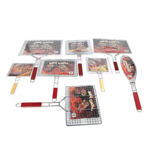Canasta de Acero Inoxidable para Asar al por Mayor RTS, para Pescado, Verduras, Filetes, Camarones, Herramienta para <span class=keywords><strong>Barbacoa</strong></span> - Product Image 1