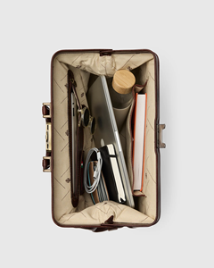 <span class=keywords><strong>Borsa</strong></span> medica leggera personalizzata in pelle marrone - Product Image 5