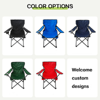 Chaise de camping pliable moderne avec porte-gobelet et sac extérieur, en tissu Oxford 600D et structure en acier, idéale pour le camping, la randonnée et l'école