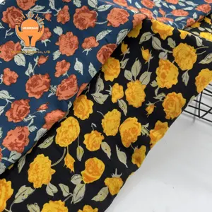 MEIDEBAO Atacado de alta qualidade agulha tingida flores tecidos para roupas estampados para saias