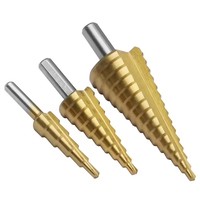 6 pièces HSS titane foret étagé haute vitesse jeu de forets étagés perceuse conique pour métal bois 4-12 4-20 4-32mm