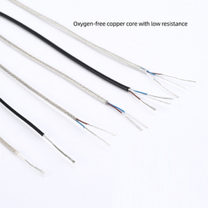 Fil électronique gris clair 3x 0.2mm ² FEP 180 °C <span class=keywords><strong>gaine</strong></span> tressée en cuivre résistant à la température 180 °C câblage d'équipement électronique - Product Image 2