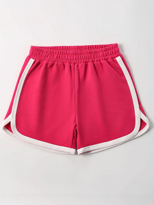 Shorts de plage en coton personnalisés pour enfants, garçons et filles, séchage rapide, taille élastique, pour tout-petits et bébés, décontractés, pour la maison ou comme pyjama, vente en gros - Product Image 5