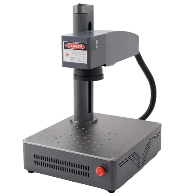 Yaomatec Portable Multi Functional 20W Desktop Fiber Laser Marking Machine Metal Laser Printer