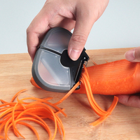 Creatief 3-In-1 Keukengereedschap Voor Het Schillen Van Het Snijden Van Groenten Fruit, Inclusief Aardappelsnijder, Snijmessen Voor Thuisproducten