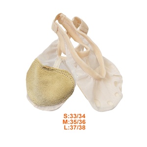 Scarpe da donna con suola completa Yoga danza piedi mutande con pelle lirica in rete per bambini calze da ballo per bambini HA02095 - Product Image 4
