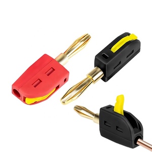 Terminal de conector banana de cobre de conexión rápida de 32A y 4mm, Conector de altavoz de alto rendimiento - Product Image 6