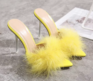 Sandali Estivi da Donna 2026, Nuovi Modelli Sexy <span class=keywords><strong>con</strong></span> Punta Aperta, <span class=keywords><strong>Tacchi</strong></span> Alti Trasparenti <span class=keywords><strong>con</strong></span> Decorazione in <span class=keywords><strong>Piume</strong></span>, Logo Personalizzabile - Product Image 3