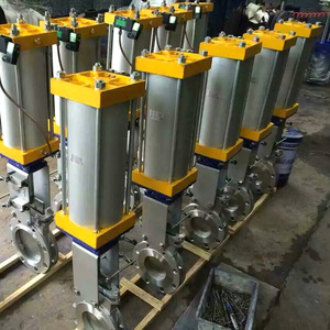 AC220V DN50 304 dao Van cổng thép không gỉ ANSI mặt bích Thiết bị truyền động điện tăng gốc wcb <span class=keywords><strong>API</strong></span> khí nén dao Van cổng - Product Image 6