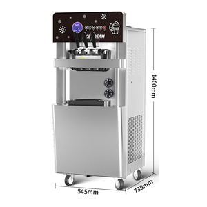 Máquina Comercial para Hacer Gelato y Sundae con Control Táctil LCD para Restaurantes Occidentales, Tiendas de Postres y Heladerías - Product Image 1