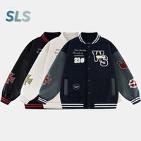 À la mode personnalisé Baseball vêtements hommes printemps et automne vestes décontractées épissé couleurs Letterman Varsity Bomber veste pour hommes