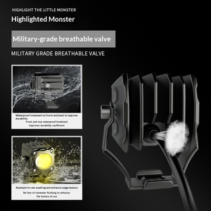 Projecteur LED externe blanc et jaune double lumière pour <span class=keywords><strong>moto</strong></span>, <span class=keywords><strong>feux</strong></span> <span class=keywords><strong>de</strong></span> <span class=keywords><strong>jour</strong></span>, interrupteur sans fil, lumière auxiliaire clignotante - Product Image 5