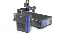 Grande machine de fraisage CNC pour bois de haute précision 1325, moteur à engrenages PLC 3.0KW, refroidissement par eau, commande Mach3, table à rainures en T, moteur unique
