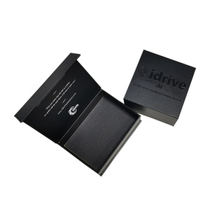 Scatola Regalo Magnetica Pieghevole in Cartone Nero di Lusso con Stampa Personalizzata e Logo - Product Image 6