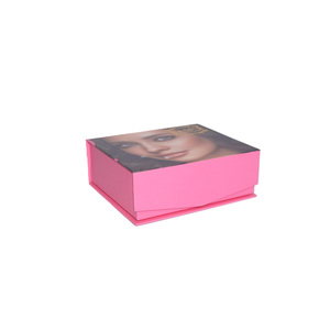 맞춤형 럭셔리 친환경 재활용 플랫 박스 콘택트 렌즈 선물 상자 단단한 회색 판지 마그네틱 클로저 골드 엠보싱 - Product Image 2