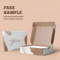 Échantillon gratuit, boîte en carton durable, vente en gros, grande capacité, boîte en carton ondulé pour avion, impression de logo personnalisée pour le stockage des produits