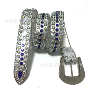 Cinturón de estilo occidental con pedrería y hebilla de pasador, 105cm, 115cm, 125cm, 135cm, para hombres y mujeres, cinturón decorativo de aleación de moda vintage - Product Image 5
