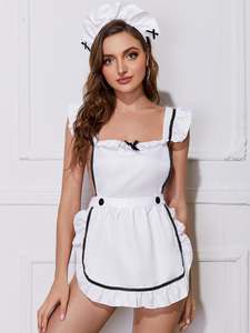 ชุดเมดแฟนตาซี Deep Love Wonderland 3 ชิ้น พร้อมผ้ากันเปื้อน สายรัดกางเกงใน และที่คาดผม เหมาะเป็นของขวัญสำหรับเจ้าสาว - Product Image 4