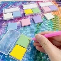 Kit de peinture au diamant en silicone, 2 pièces, cire parfumée, argile parfumée, adhérence durable